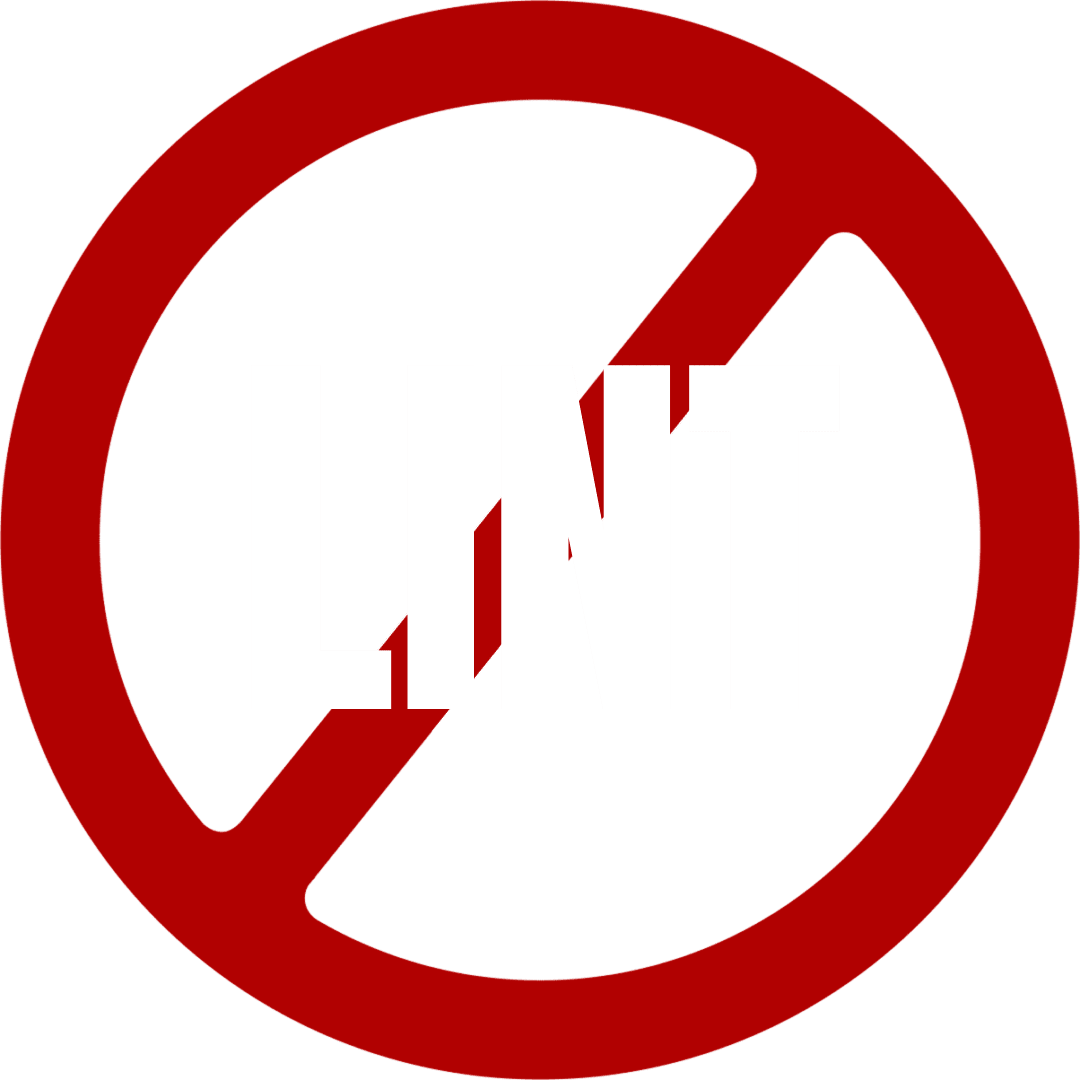 No lint symbol with red circle.